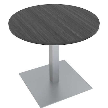 Skutchi Designs 34 in W, 34 in L, 29 in H, Engineered Wood Top, Grey HAR-RD-34-POST-ASIANNIGHT